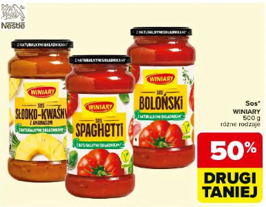 Winiary sos słodko-kwaśny, spaghetti, boloński