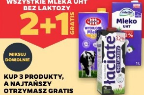 Wszystkie mleka UHT bez laktozy