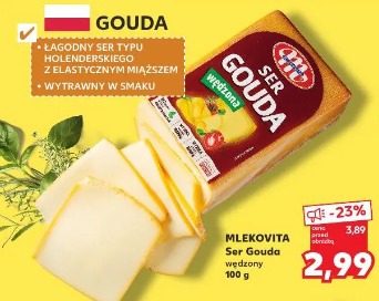 Mlekovita Ser Gouda wędzony