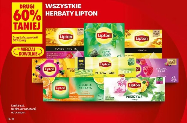 Wszystkie herbaty Lipton