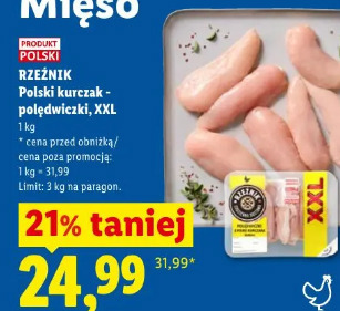 Rzeźnik Polski kurczak - polędwiczki, XXL