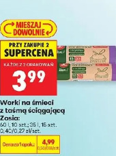Worki na śmieci z taśmą ściągającą Zosia