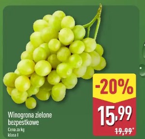 Winogrona zielone bezpestkowe