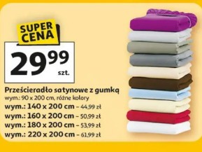 Prześcieradło satynowe z gumką