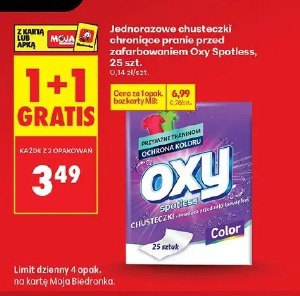 Jednorazowe chusteczki chroniące pranie przed zafarbowaniem Oxy Spotless, 25 szt.