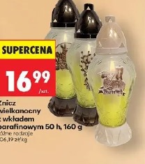 Znicz wielkanocny z wkładem parafinowym