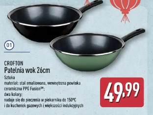Crofton Patelnia wok 26cm