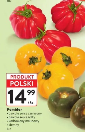 Pomidor bawole serce czerwony bawole serce żółty karbowany malinowy ciemny