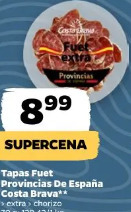 Tapas Fuet Provincias De España Costa Brava extra chorizo