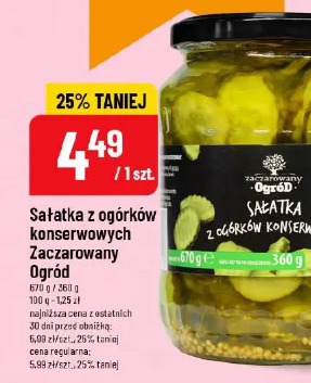 Sałatka z ogórków konserwowych Zaczarowany Ogród