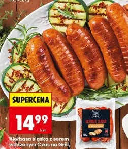 Kiełbasa śląska z serem wędzonym Czas na Grill