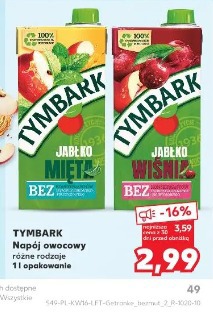 Tymbark Jabłko Mięta Napój owocowy