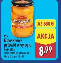 MK Brzoskwinie połówki w syropie