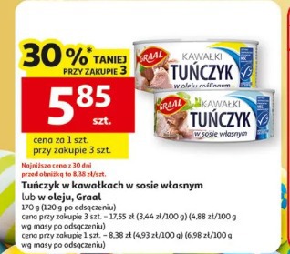 Tuńczyk w kawałkach w sosie własnym lub w oleju, Graal