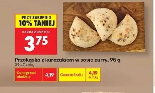 Przekąska z kurczakiem w sosie curry