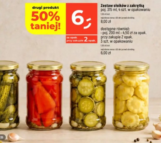 Zestaw słoików z zakrętką