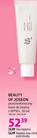 BEAUTY OF JOSEON przeciwsłoneczny krem do twarzy z SPF50+