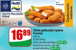 Złote paluszki rybne Frosta
