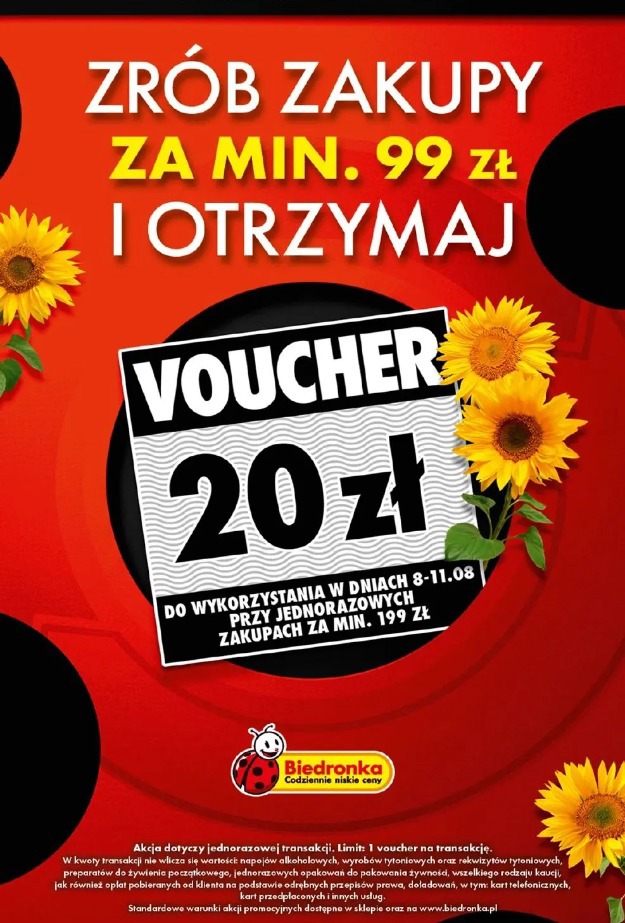 Voucher za zakupy za min. 99 zł