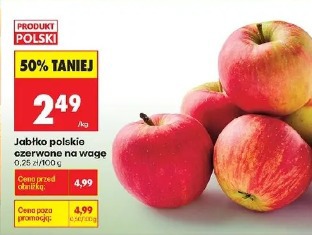 Jabłko polskie czerwone na wagę