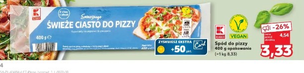 Świeże ciasto do pizzy