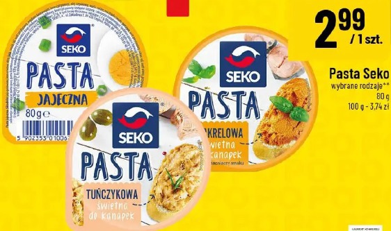 Pasta Seko wybrane rodzaje