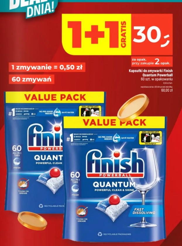 Kapsułki do zmywarki Finish Quantum Powerball