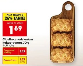 Ciastko z nadzieniem kakao-banan