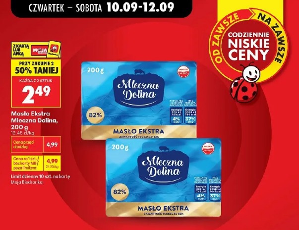 Masło Ekstra Mleczna Dolina