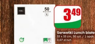 Serwetki Lunch białe