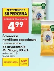 Mr Magic ściereczki nawilżane zapachowe uniwersalne do czyszczenia 80 szt.