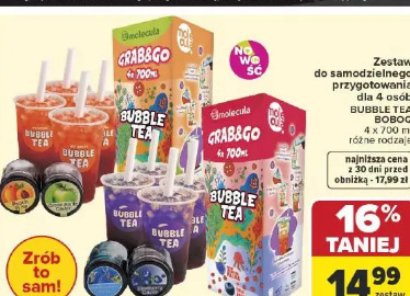Molecula Grab&Go Bubble Tea zestaw do samodzielnego przygotowania