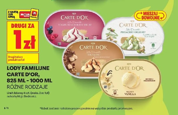 Lody familijne Carte d'Or