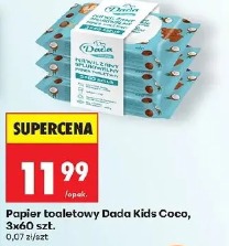 Papier toaletowy Dada Kids Coco, 3x60 szt.