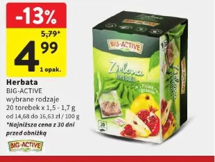 Herbata BIG-ACTIVE wybrane rodzaje