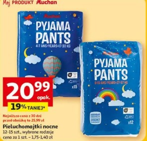 Pieluchomajtki nocne Auchan