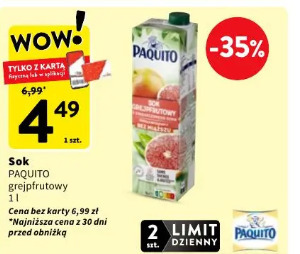 Sok grejpfrutowy PAQUITO