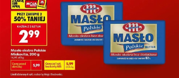Masło ekstra Polskie Mlekovita