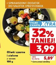 Oliwki czarne i zielone z serem