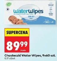 Chusteczki Water Wipes, 9x60 szt.