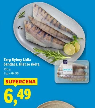 Targ Rybny Lidla Sandacz, filet ze skórą