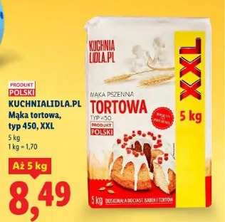 Kuchnialidla.pl Mąka tortowa, typ 450, XXL
