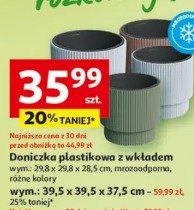 Doniczka plastikowa z wkładem