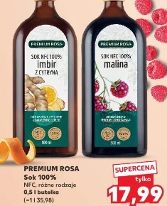 Premium Rosa Sok NFC 100% imbir cytryna