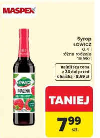 Syrop ŁOWICZ malina