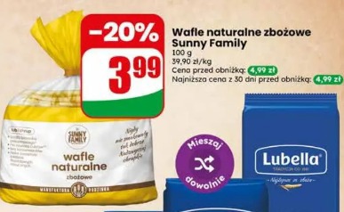 Wafle naturalne zbożowe Sunny Family