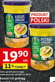 Łosoś lub pstrąg jurajski w galarecie