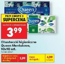 Chusteczki higieniczne Queen Mentolowe