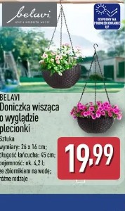 Belavi Doniczka wisząca o wyglądzie plecionki