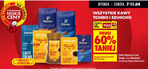 Wszystkie kawy Tchibo i Eduscho